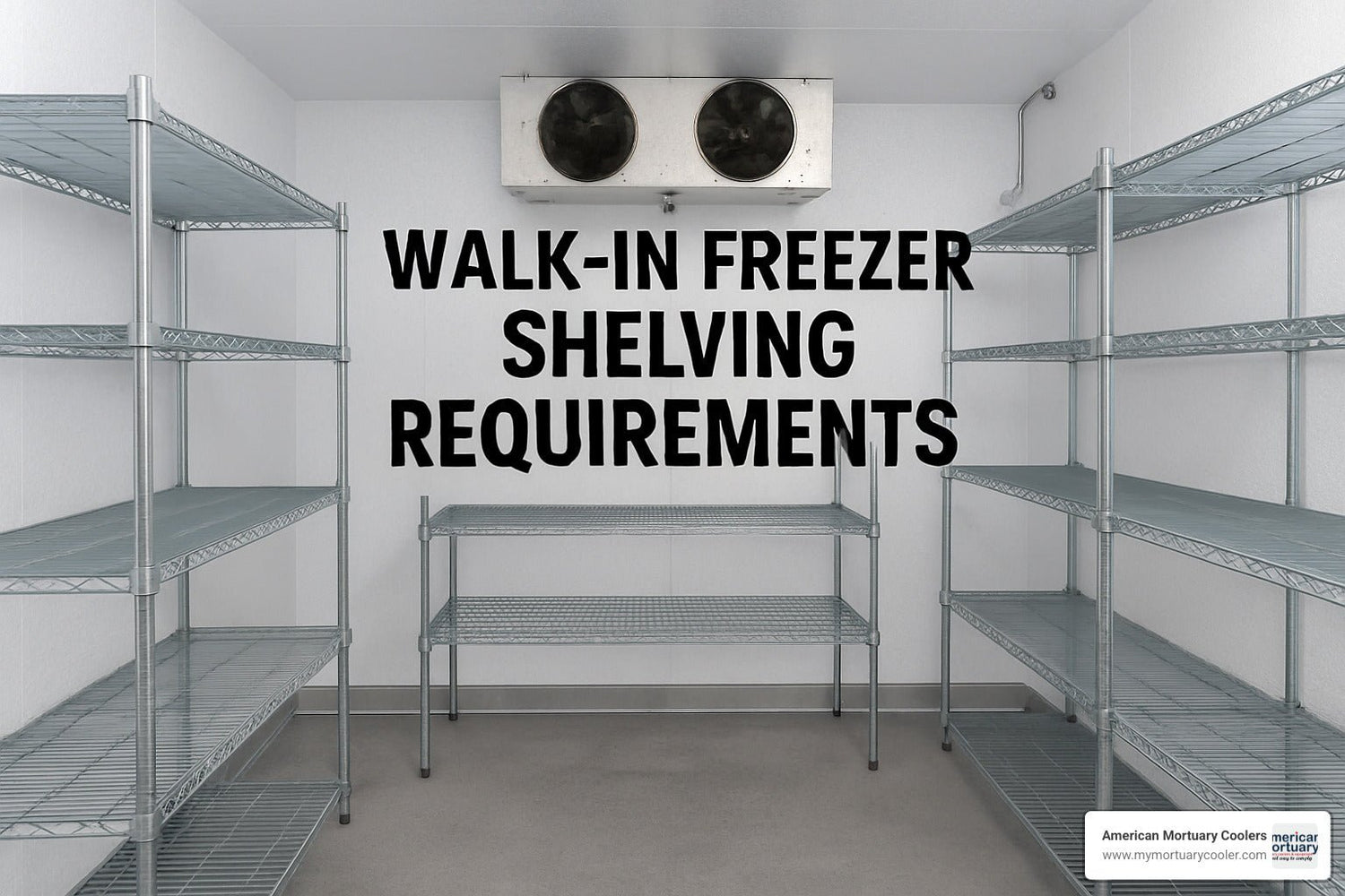 A Practical Guide to Walk-In Freezer Shelving Requirements - American Mortuary Coolers & Equipments