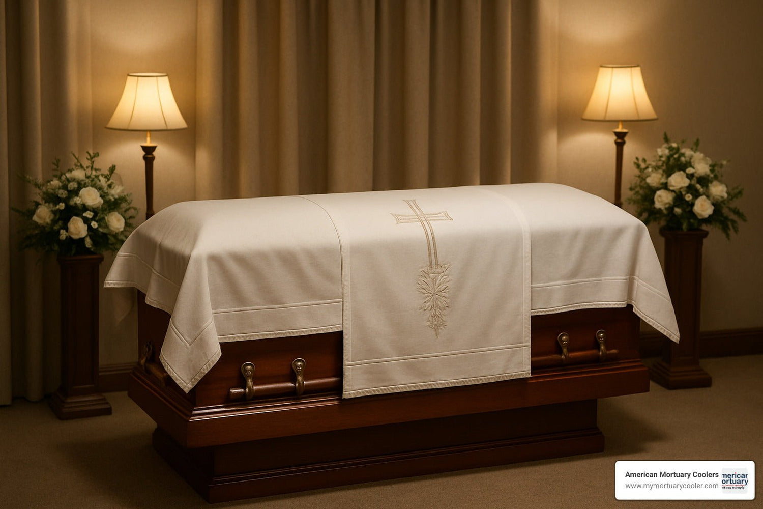 All About Coffin Covering Options - American Mortuary Coolers & Equipments