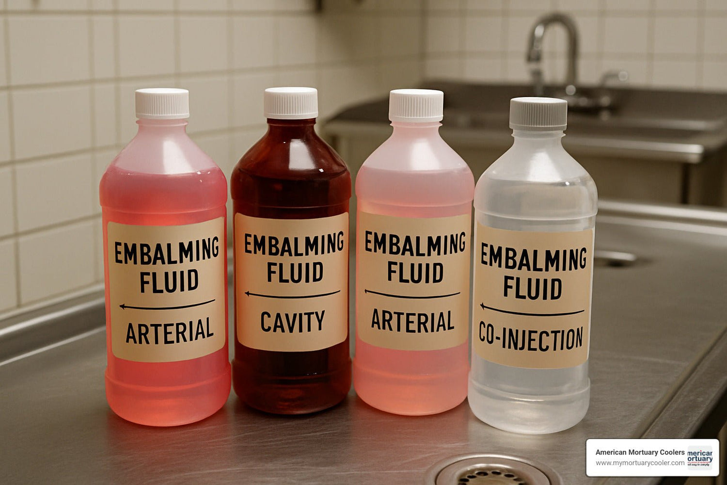 All About Embalming Fluid Color: What You Need to Know - American Mortuary Coolers & Equipments
