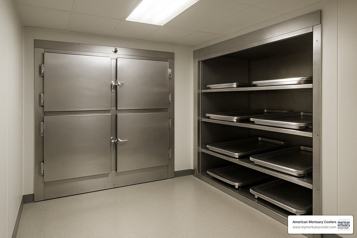 An Essential Guide to 10 x 20 Mortuary Cooler Features & Specs - American Mortuary Coolers & Equipments