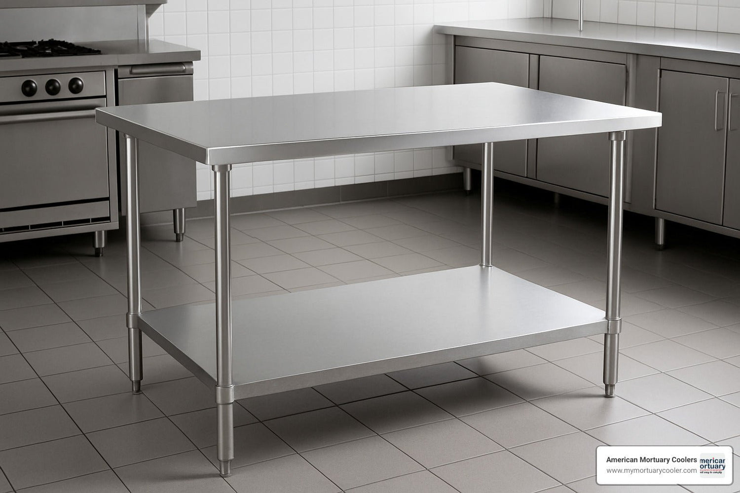 Beginner's Guide to Stainless Steel Prep Tables With Great Foot Room - American Mortuary Coolers & Equipments