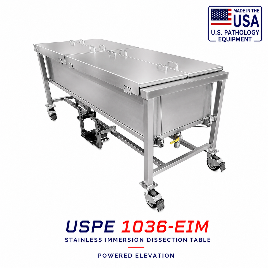 Electric Immersion Dissection Table Model 1035-03P, cadaver preservation tank with electric lift tray