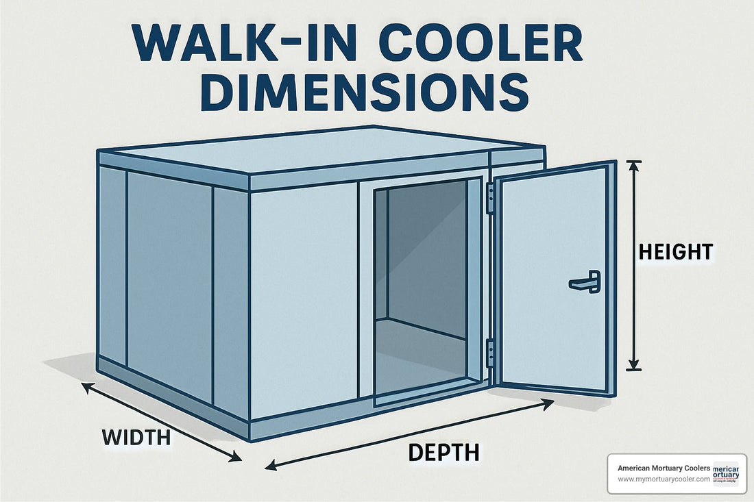 Everything You Need to Know About Walk-In Cooler Dimensions - American Mortuary Coolers & Equipments