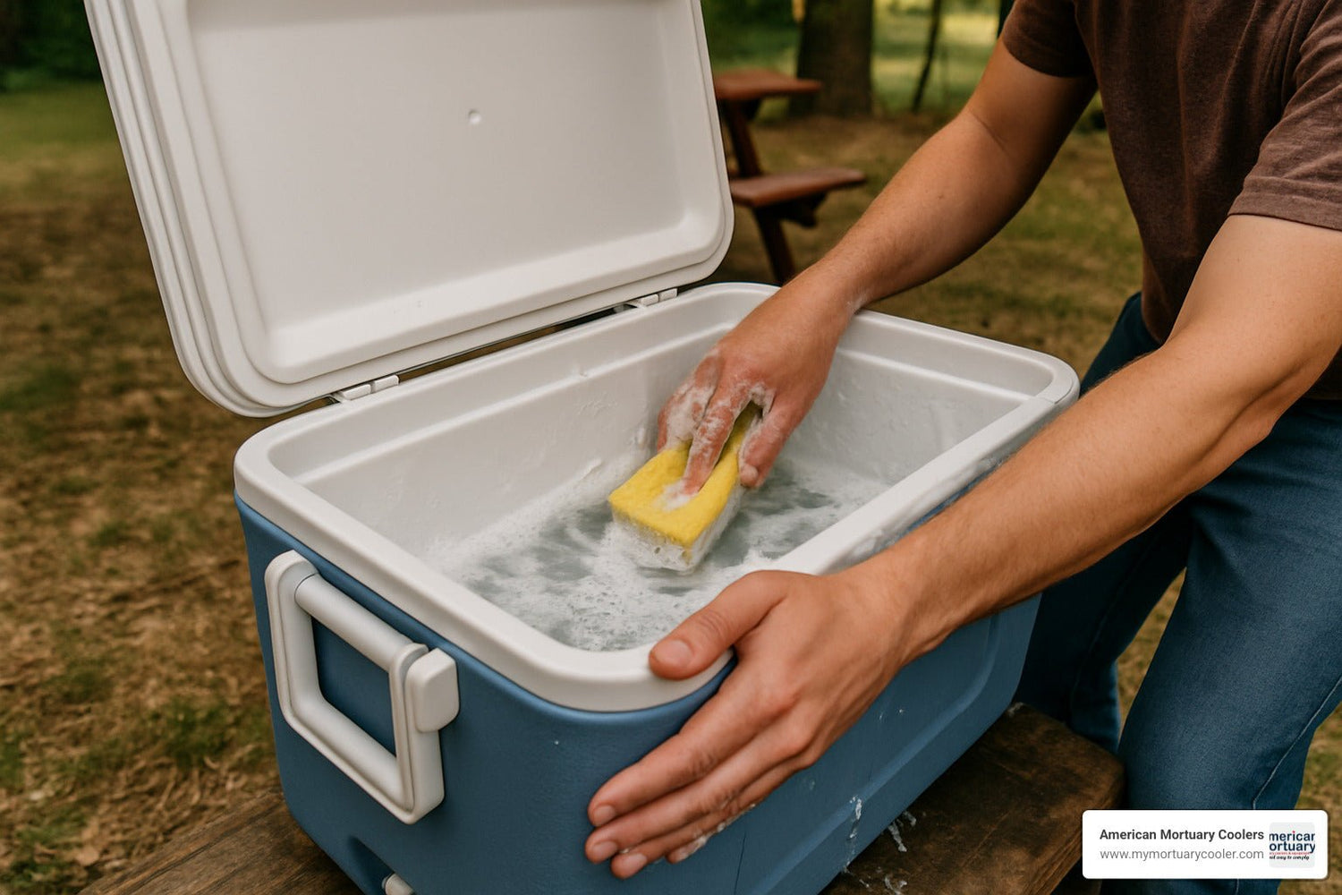 How to Clean a Cooler: 4 Methods that Guarantee Results - American Mortuary Coolers & Equipments