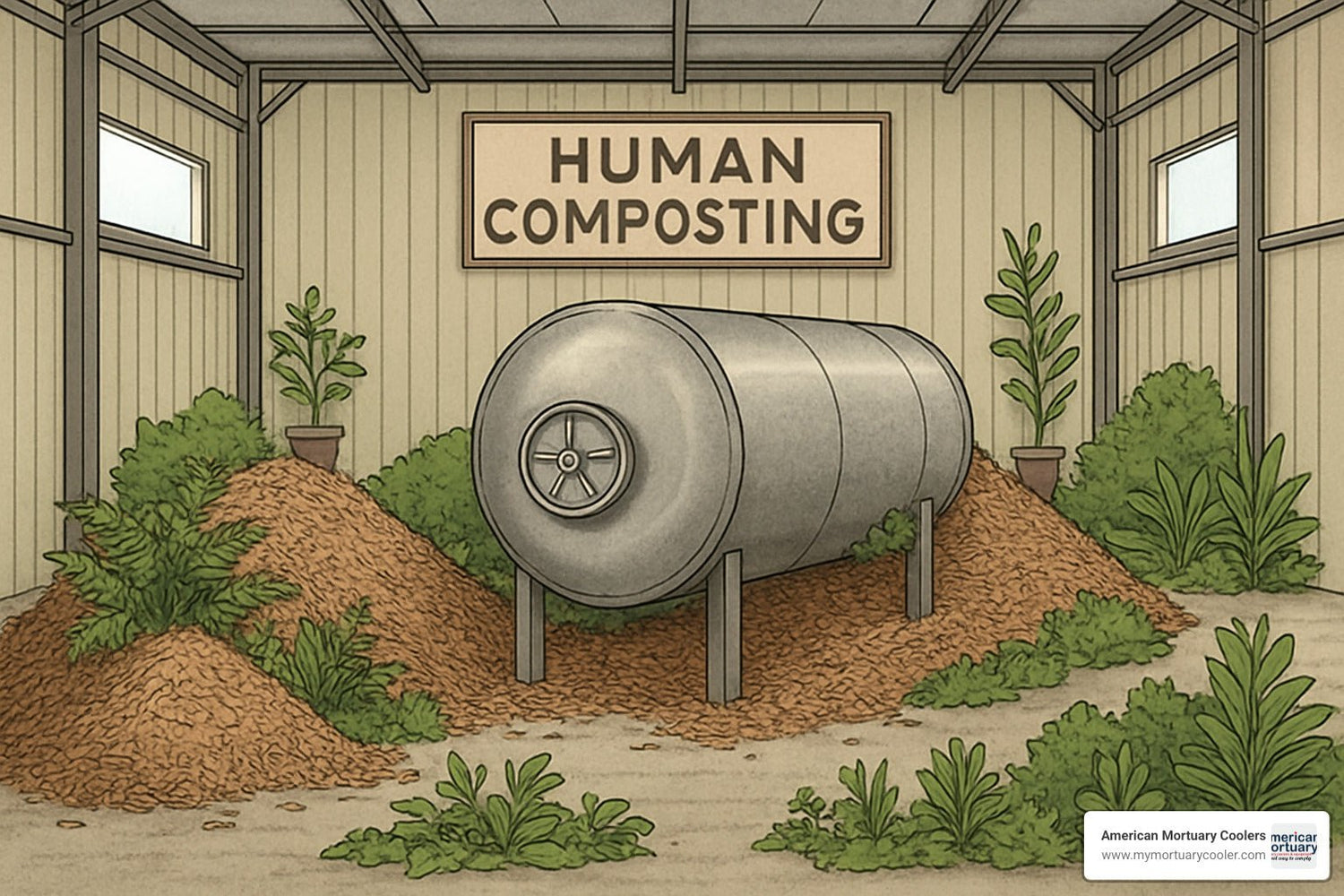 How to Compost a Body: 3 Methods That Guarantee Results - American Mortuary Coolers & Equipments