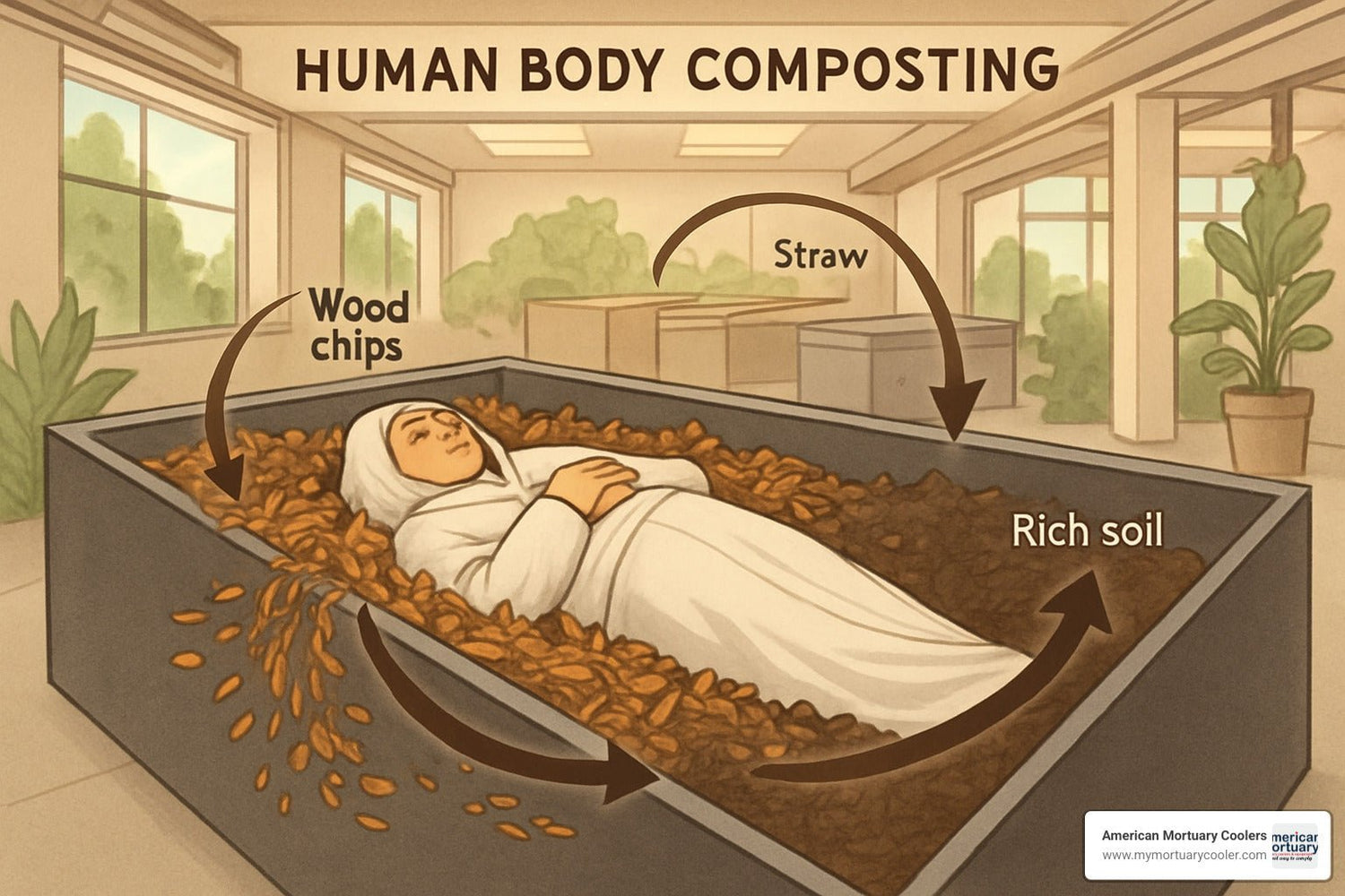 In Depth Guide to Human Body Composting - American Mortuary Coolers & Equipments