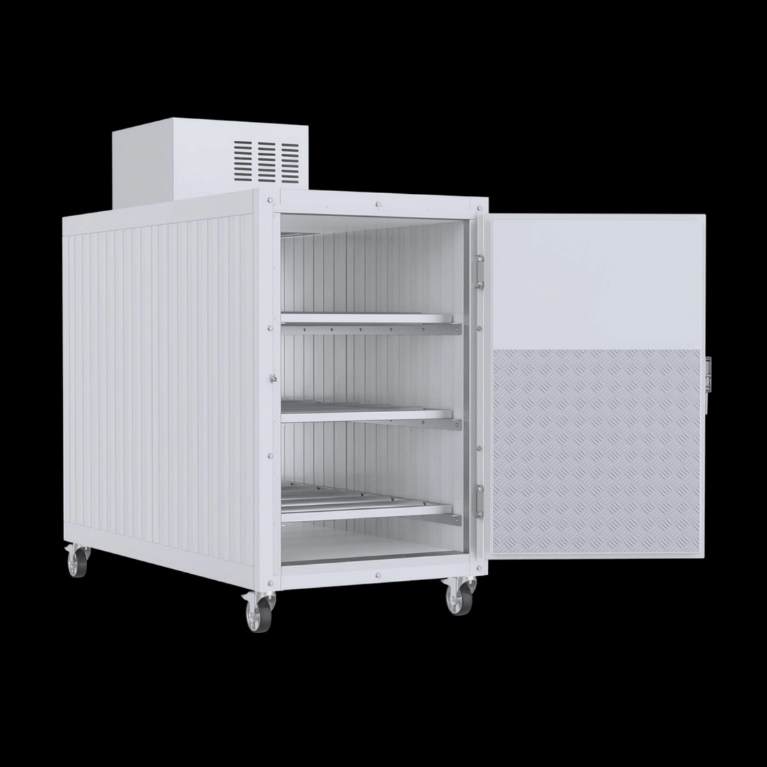 Expandable funeral home coolers