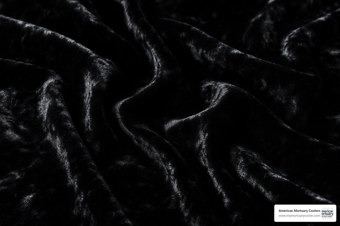 The Complete Guide to Black Crushed Velvet - American Mortuary Coolers & Equipments