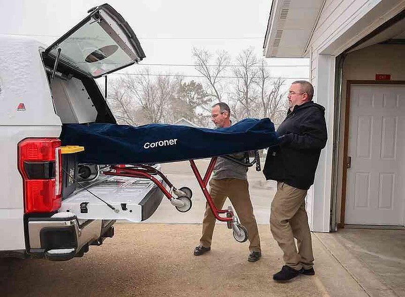 Medical examiner morgue cooler installation
