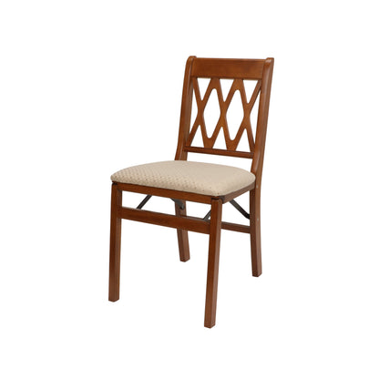Stakmore Lattice Back Wood Folding Chair - view 2