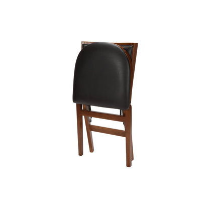 Stakmore Retro Upholstered Back Wood Folding Chair - view 3