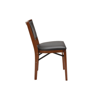 Stakmore Retro Upholstered Back Wood Folding Chair - view 5
