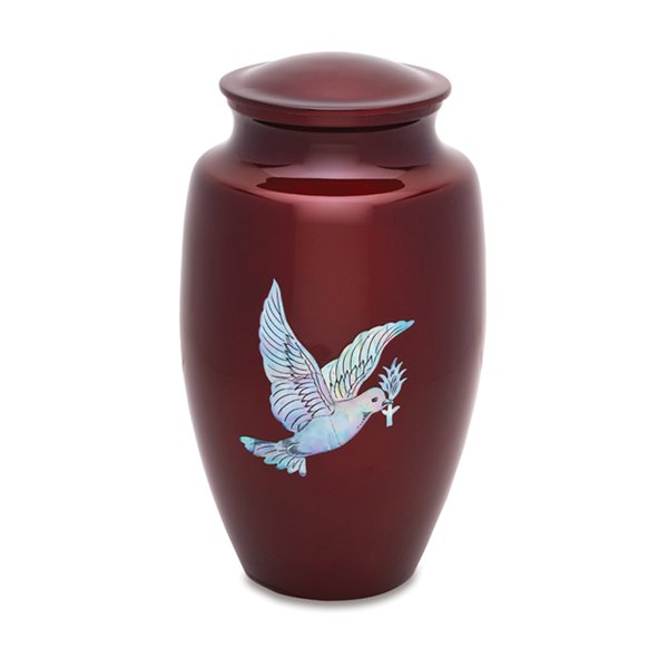 Mother of Pearl Dove of Pearl Urn — ISU-RJ-0175