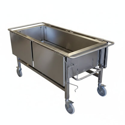 Model 1035-03P medical school dissection table installed inside a university anatomy teaching facility and forensic pathology laboratory.