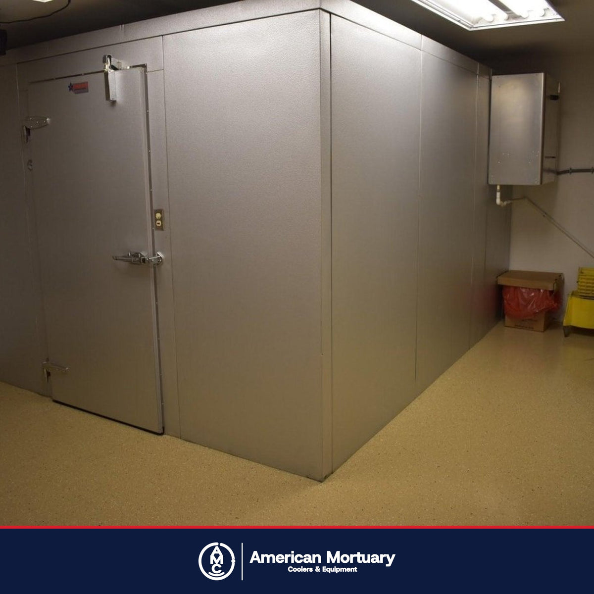 AMC walk-in mortuary cooler installation photo
