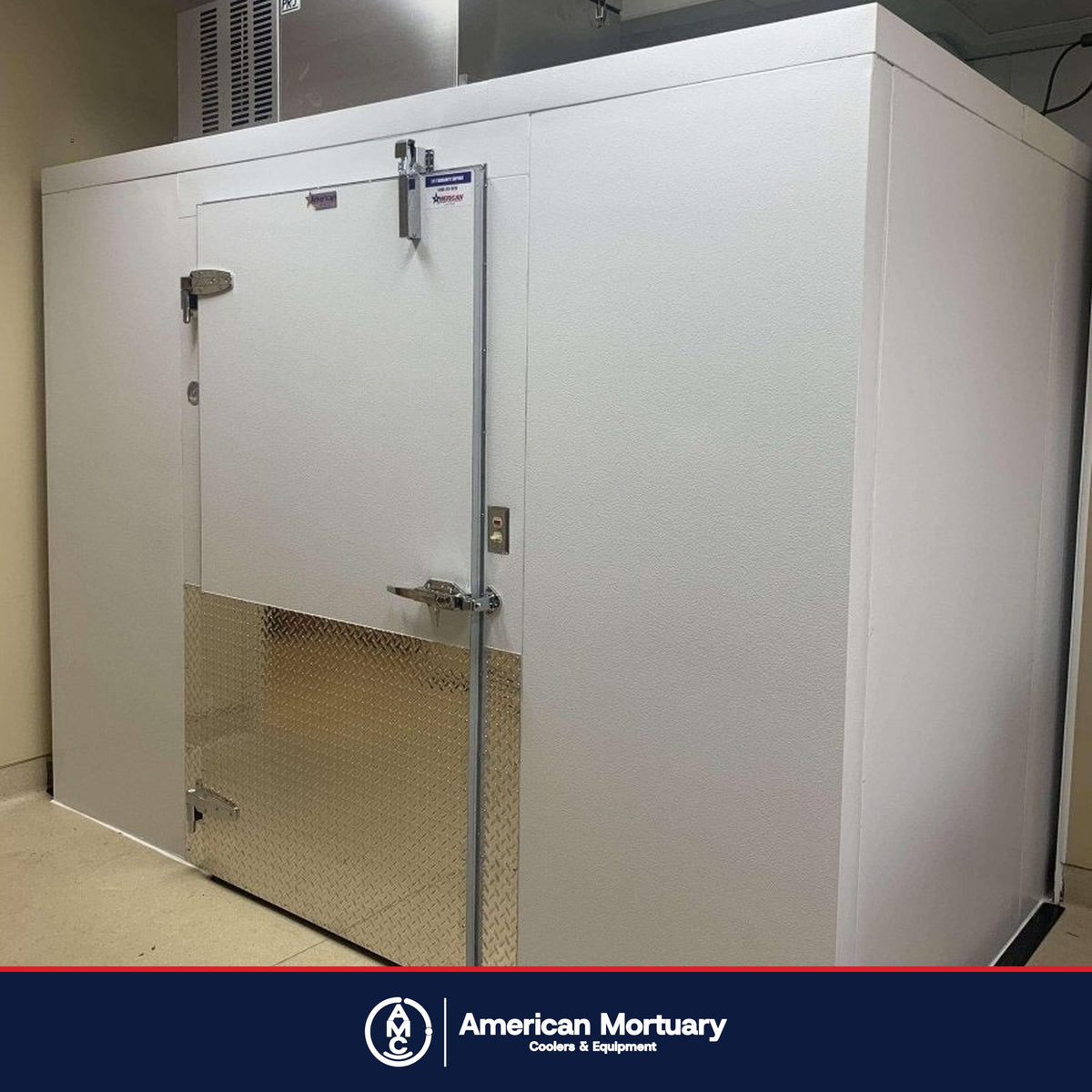 AMC walk-in mortuary cooler installation photo