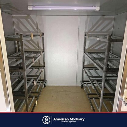 AMC walk-in mortuary cooler installation photo