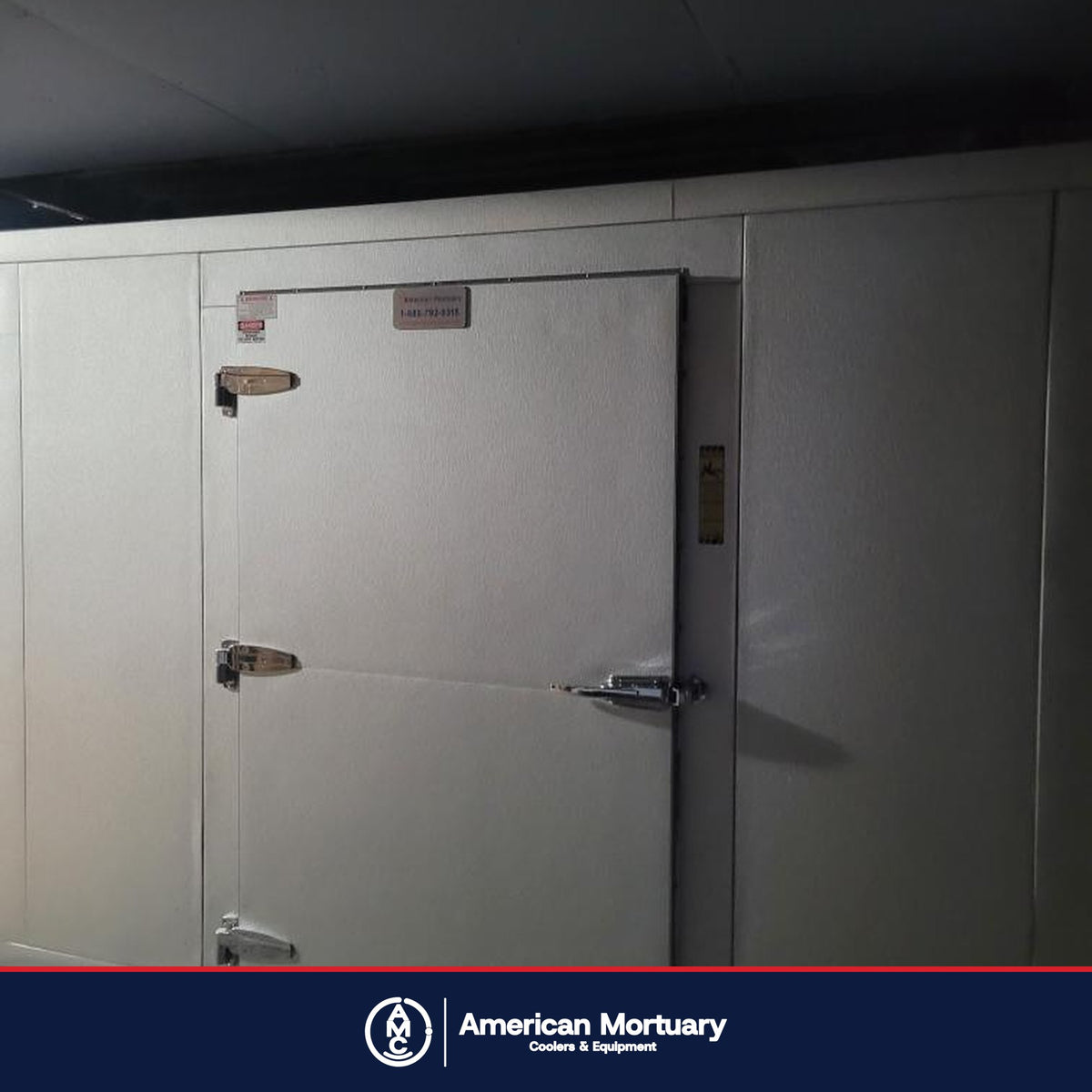 AMC walk-in mortuary cooler installation photo