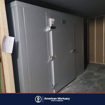 AMC walk-in mortuary cooler installation photo