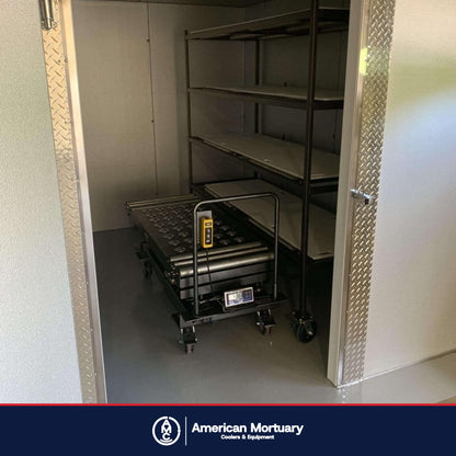 AMC walk-in mortuary cooler installation photo