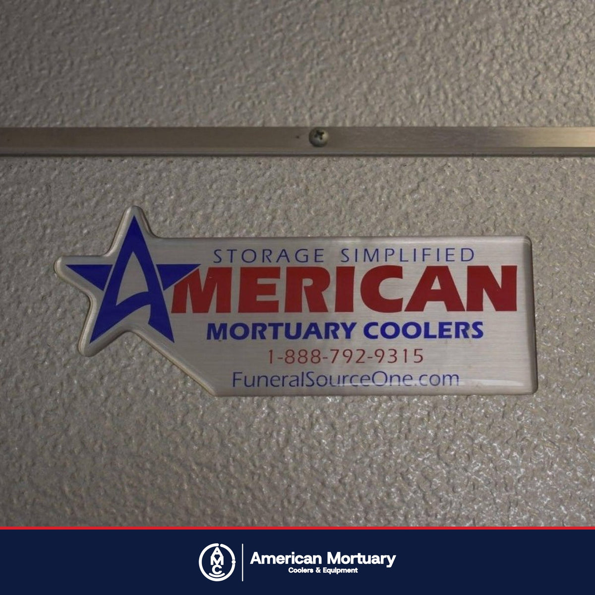 AMC walk-in mortuary cooler installation photo