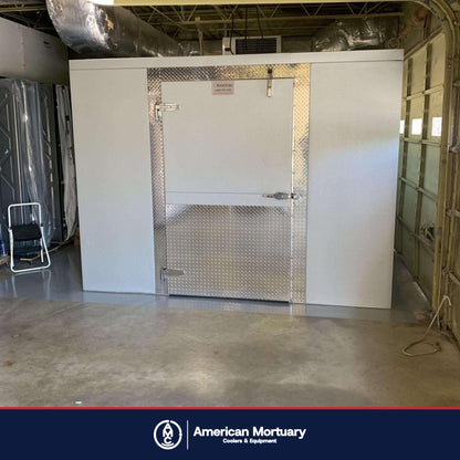 AMC walk-in mortuary cooler installation photo