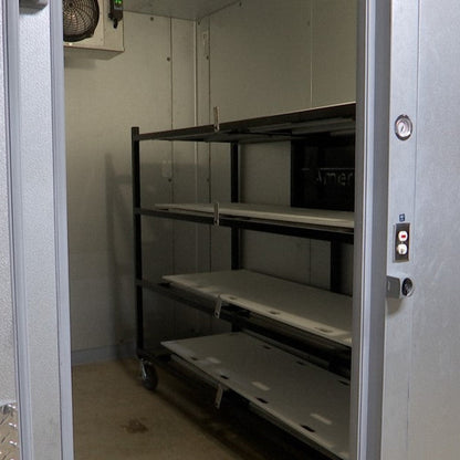 AMC walk-in mortuary cooler installation photo