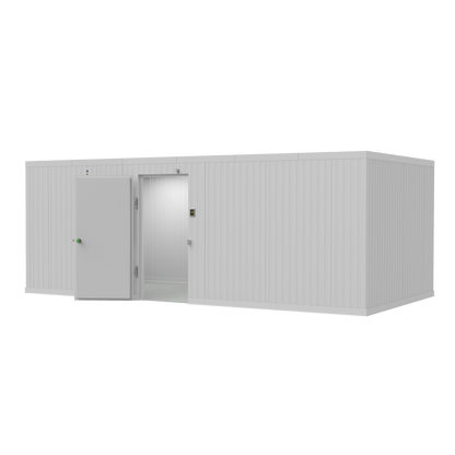 10x18 walk-in mortuary cooler interior, high-capacity body storage for funeral home and morgue (closest-size image shown)