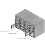 12 Bay Vault Style Morgue Cooler – Model 1070 - 12MB - American Mortuary Coolers & Equipments