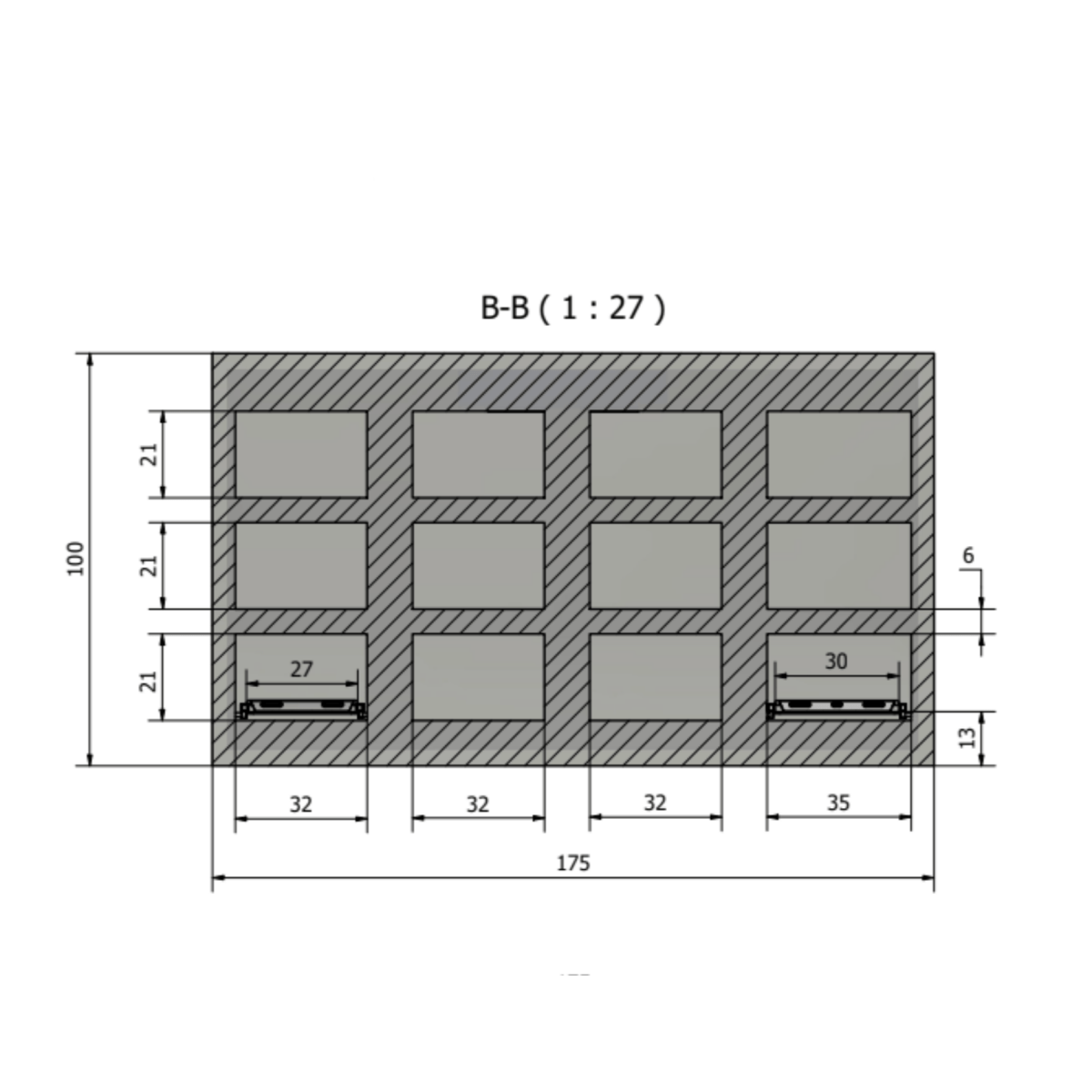 12 bay vault morgue cooler chamber array, individual bay access for county and hospital morgues