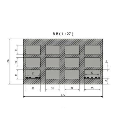 12 bay vault morgue cooler chamber array, individual bay access for county and hospital morgues