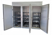 12 body triple-door mortuary cooler Model AMC-12B-3D custom 10x10 by American Mortuary Coolers