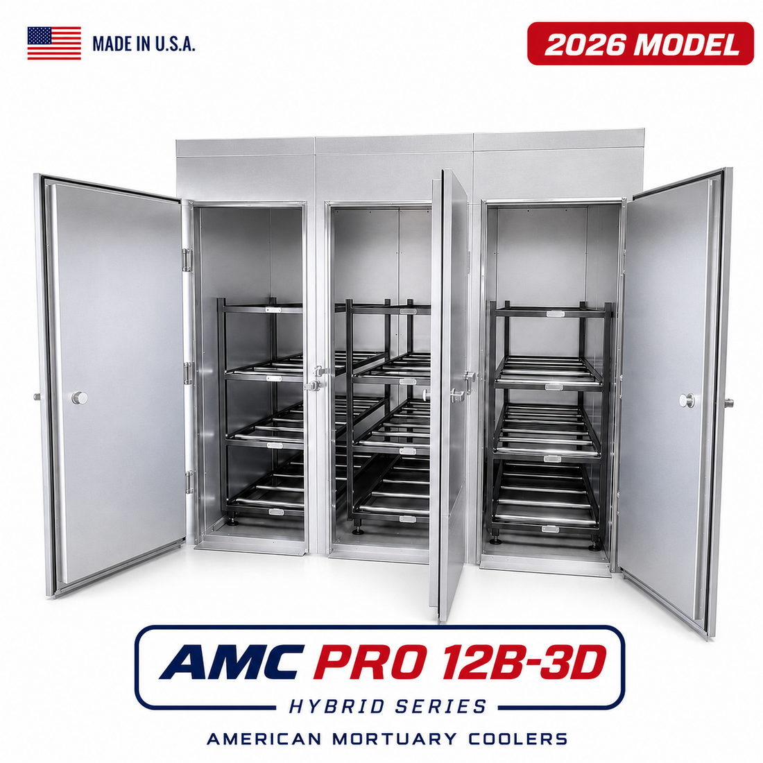 12-Body 3-Bay Morgue Cooler