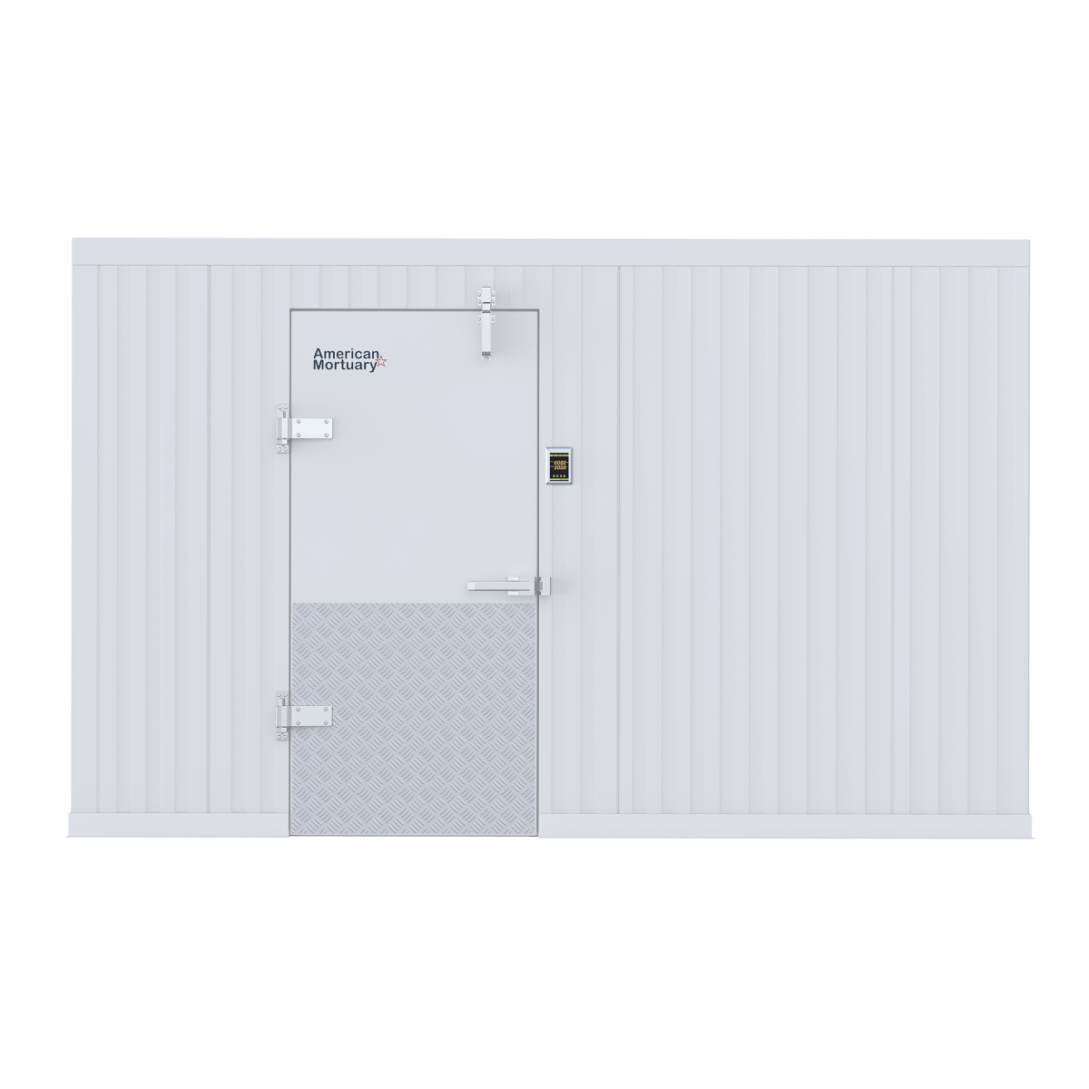 12x20 walk-in mortuary refrigeration unit for funeral homes — American Mortuary Coolers (closest-size image shown)
