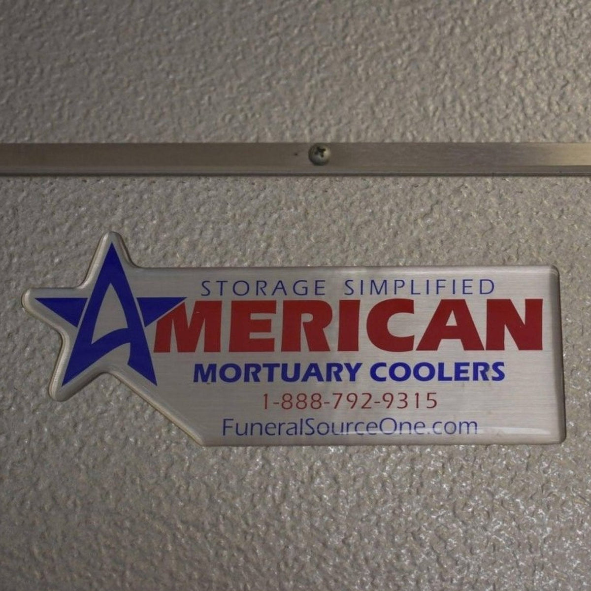 Walk-in mortuary cooler installation photo