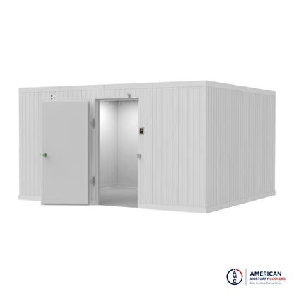 12×14 walk-in mortuary cooler by American Mortuary Coolers