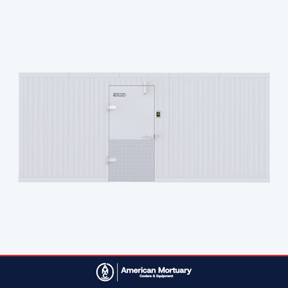 12×30 walk-in mortuary freezer, view 2 (representative image)