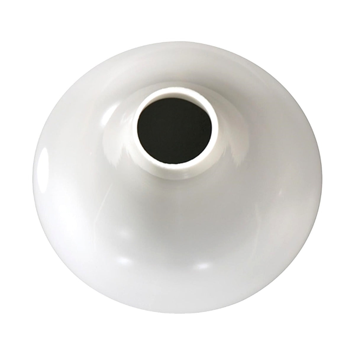 Pearl White Trumpet Lamp Shade top view