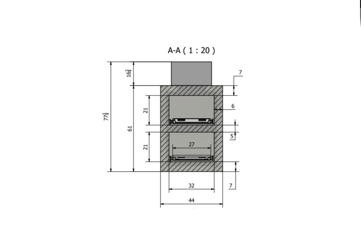 Side-Load Vault Morgue Cooler, 2-Body - view 6