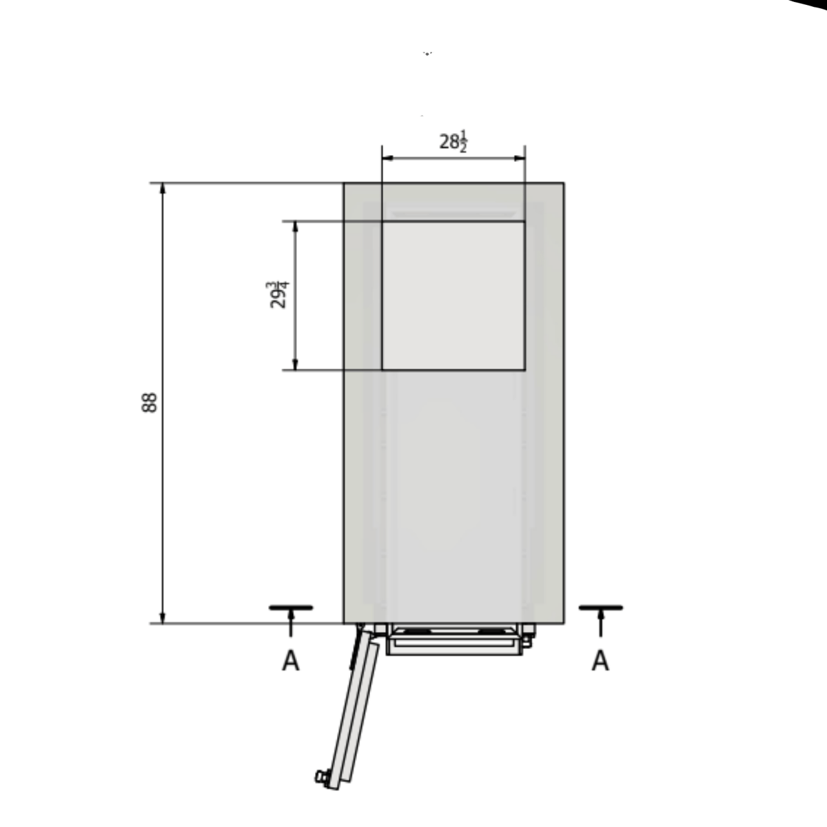 Side-Load Vault Morgue Cooler, 2-Body - view 5