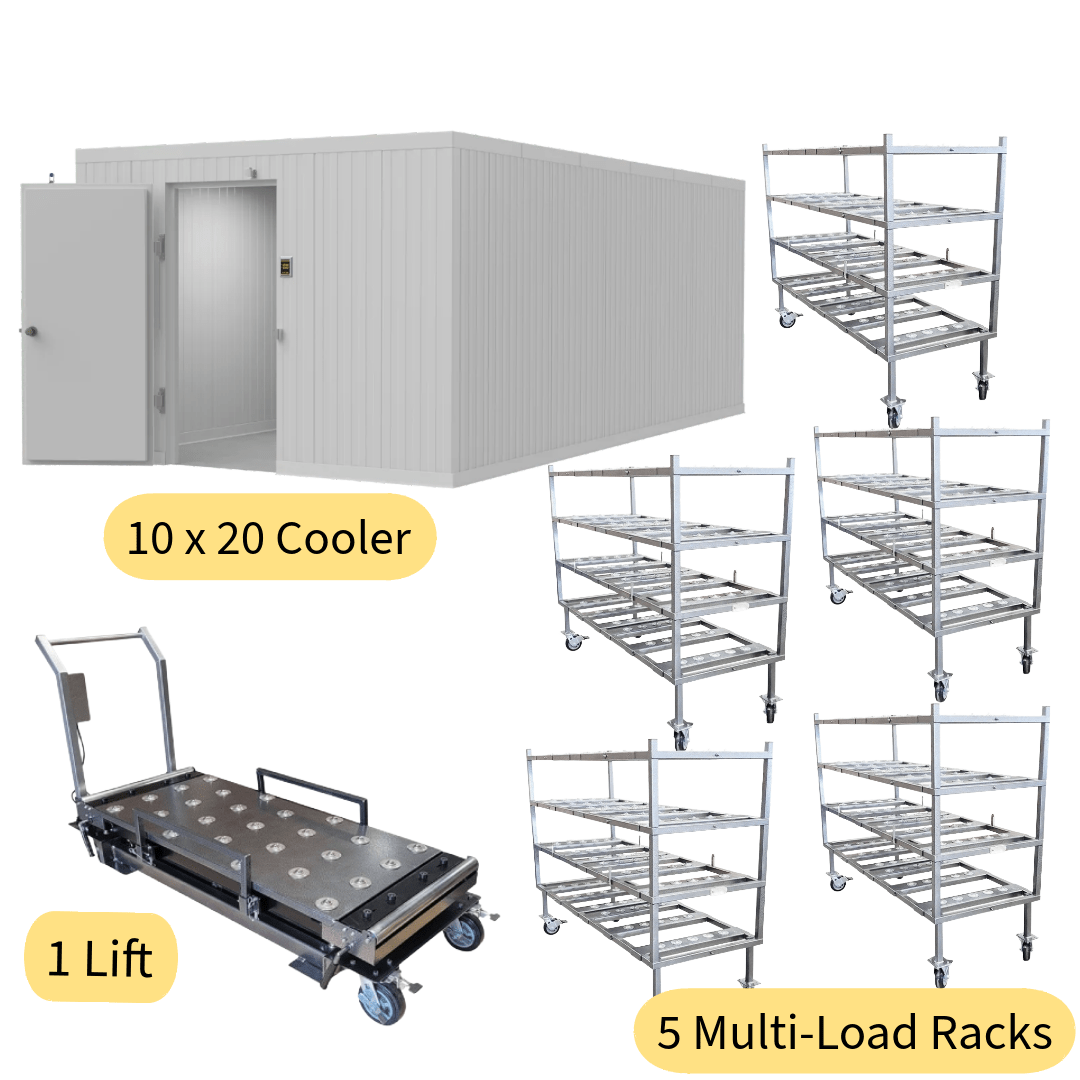 20 Body Cooler Bundle + Mortuary Lift System - American Mortuary Coolers & Equipments