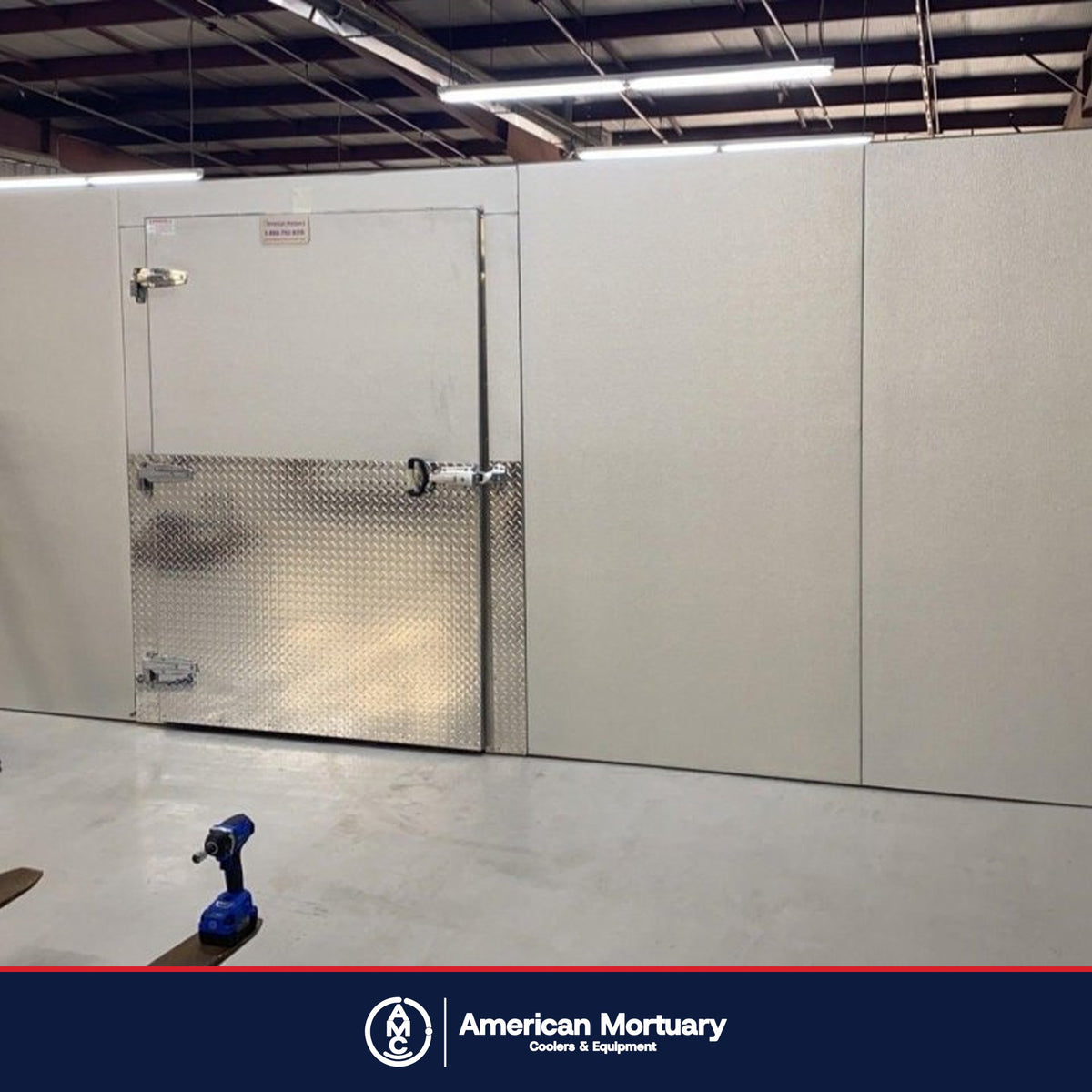 AMC walk-in mortuary freezer installation photo