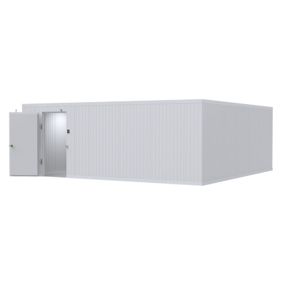 16x16 walk-in mortuary cooler interior, high-capacity cadaver storage with open workflow space (closest-size image shown)