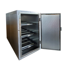 3 body standard upright mortuary cooler Model AMC 3B by American Mortuary Coolers