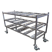 3 - Tier Multi - Directional Mortuary Rack – Model 2000 - 3TMD - American Mortuary Coolers & Equipments