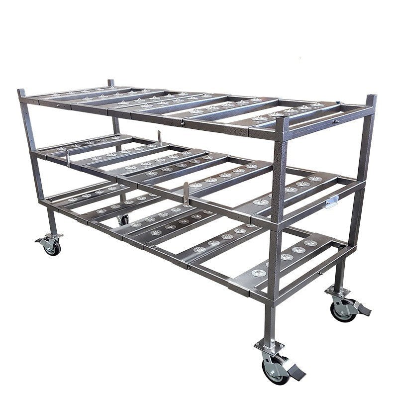 3 - Tier Multi - Directional Mortuary Rack – Model 2000 - 3TMD - American Mortuary Coolers & Equipments