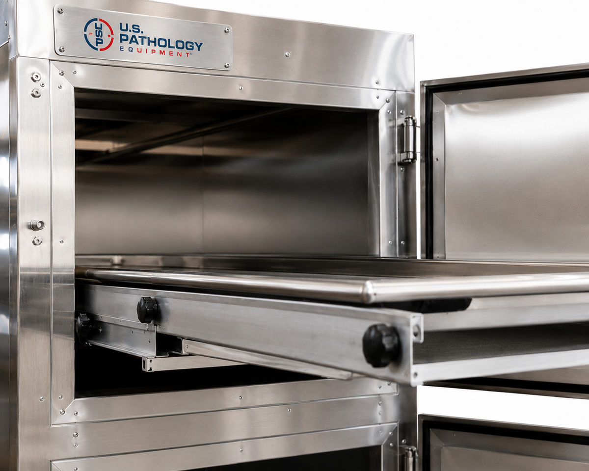 Side-Load Vault Morgue Cooler, 2-Body