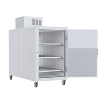 36-inch bariatric interior with 27-inch tray clearance on 3BX mortuary cooler