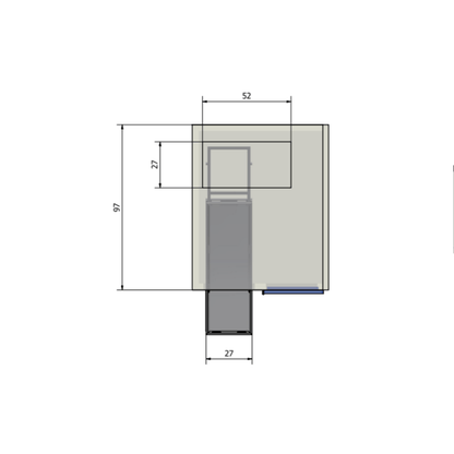 4 bay vault-style morgue cooler full exterior, American-made institutional bay refrigeration
