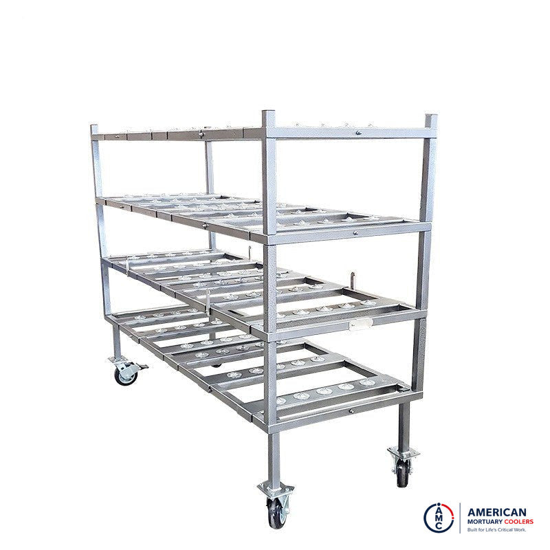 4-Tier Multi-Directional Mortuary Rack